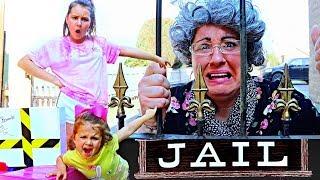 Grandma Gets LOCKED UP in Pretend Jail