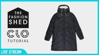 Live CLO3D Tutorial: Design a Womens Down Coat