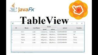 JavaFX Scene Builder Tutorial 39 - TableView and TableColumn