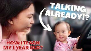 How I Teach my Baby to Talk Early? | Talking at 1 year old? | DITL of a SAHM | Mommy Kara