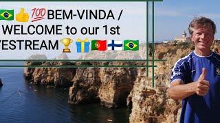 FRIENDS CONNECTING AMIGOS - TPB TRAVEL PORTUGAL BRASIL - FIRST EVER YouTube LIVESTREAM - TPB TRAVEL