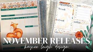 November Sticker Releases | Planner & Budget Stickers | Kaycee Leigh Design