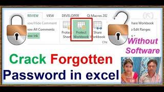 CRACK WORKBOOK PASSWORD | How to break Excel Workbook Password Protection without software | excel