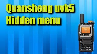 UVK5 Hidden menu