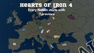 Hearts of Iron 4 but every Nation starts with 1 Province - HOI4 Timelapse