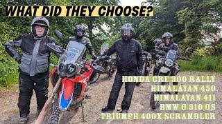 What did THEY choose? (a day on the small capacity adventure bikes)