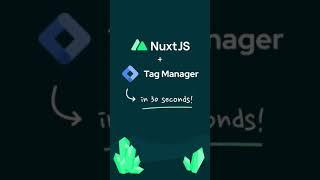 Add Google Tag Manager to your NuxtJS project (explained in 30 seconds)