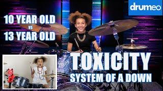 Toxicity - 10 year old VS 13 year old Nandi - Drumeo - System of a Down