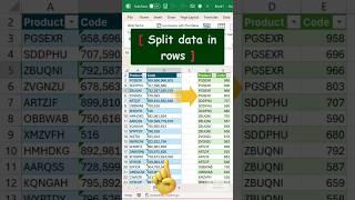 Split data into rows #vikominstitute #powerquery #excel