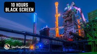 Sleep with Industrial Factory Sound  | 10 Hours WHITE NOISE Black Screen | Calm, Relax, Sleep