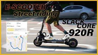 Electric Scooter Street Riding with SLACK CORE 920R | Seoul, S.Korea (ENG Sub)