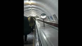 Tbilisi Metro - Rustaveli escalator lamps