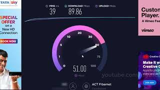 Check Internet Speed | how to check internet of Fiber connection