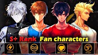 S+ Rank  Fan characters. Jagan, Sting, Derek, Vector. All Characteristics. The Spike. Volleyball 3x3