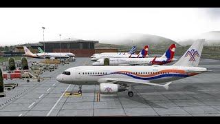 XPLANE 11 VNKT(NEPAL) RNAV 02 APPROACH/TOLISS A319/HIMALAYA AIRLINES