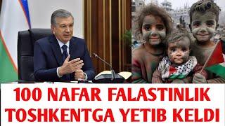 100 NAFAR FALASTINLIK TOSHKENTGA YETIB KELDI