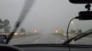 Driving into a crazy storm with lightning and heavy rain 8/17/2021