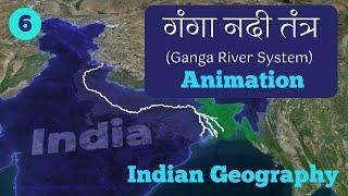 Ganga River System and its tributaries | Indian Geography3D Animation Course | Part 6 | SSC exam