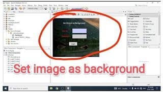How to set background Image on jframe in java Netbeans