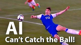 Hilarious AI Football Fails | Players Can’t Catch the Ball!