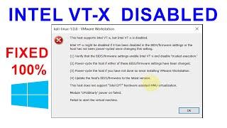 How to Enable Intel VT-x Windows 10 to Fix This Host Support Intel VT-x But Intel VT-x is Disabled