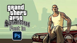 GTA San Andreas Font Making In Photoshop  | Fonts In Description | Font Paithiyam Lokesh