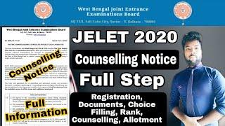 JELET 2020 Counselling Notification | Full Explain | Registration, Documents, Rank to Allotment