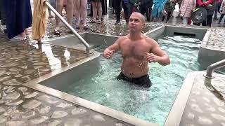 Ukrainian Epiphany 2022: Even Grandmothers Diving into Spring Running Water for Baptism