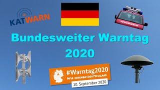 Bundesweiter Warntag 2020 - Ankündigung | #Warntag2020