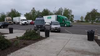 Delica Space Gear Long Wheel Base vs Mercedes Sprinter Winnebago Camper. Side by side comparison.