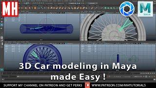 3D Car Modeling in Maya 2020 made Easy ! Part #4