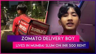 Video Of Zomato Delivery Boy Living In A Small Room In Mumbai Slum On INR 500 Rent Goes Viral