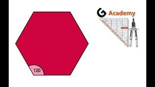 construct six sided polygon easily,  by G-Academy (Geometric Constructions)