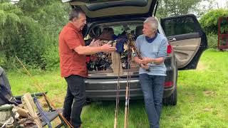 Hardy vintage and retro fishing rods with John Bailey and John Stephenson