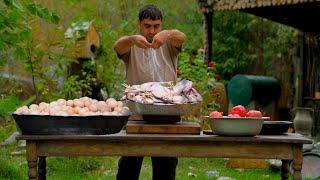 A Culinary Adventure: Cooking Chicken with 1000 Eggs in a Remote Mountain Village