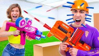 BATALLA DE NERF CON MIS AMIGOS !!