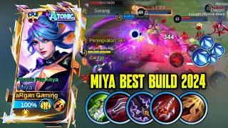 CARA AGAR DAMAGE MIYA SAKIT BANGET‼️ BEST BUILD MIYA TERSAKIT 2024 - TOP GLOBAL MIYA ~ MLBB