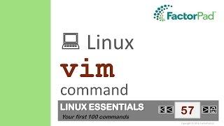 Linux vim command summary with examples