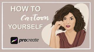 How To Cartoon yourself on Procreate app! 