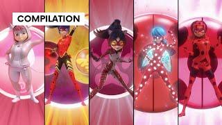 MIRACULOUS | SEASON 4 | All New Transformations & Unifications | Compilation