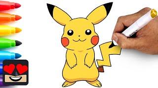 How To Draw Pikachu | Pokemon