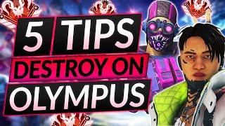 5 PRO TIPS for FREE WINS (Season 12 OLYMPUS) - NEW MAP PEEKS and Tricks - Apex Legends Guide