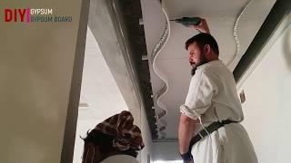 hanging drywall for beginners || drywall installation      DIY GYPSUM & GYPSUM BOARD