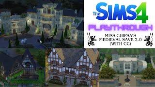 The Sims 4 - Medieval Save 2.0 (ep 2): The Richmond Royal Castle Build; Throne Room & Master Bedroom