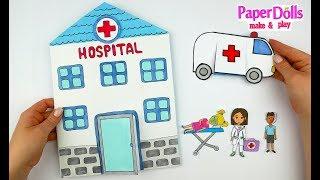 HOSPITAL PAPER QUIET BOOK DOCTOR &MEDICAL KIT CRAFTS FOR KIDS