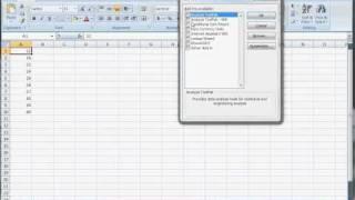 Excel 2007 - Installing the Data Analysis Pack