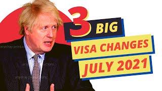  BIG UPDATES: 3 NEW UK IMMIGRATION SYSTEM CHANGES  ANNOUNCED | UK VISA CHANGES JULY 2021 UPDATES