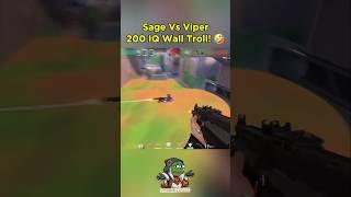 Sage Vs Viper – 200 IQ Wall Troll!  | Valorant Funny Moment#valorantcommunity #valoranthighlights