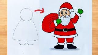 How to Draw Santa Claus|| Santa Claus Drawing|| Marry Christmas Drawing|| Christmas Drawing