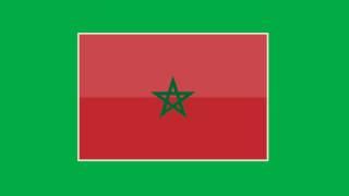 Morocco Flag Animated Green Screen